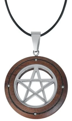 "Pentagram" Halsketting Zilverkleurig Van EtNox