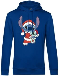 "Christmas Stitch" Trui Met Capuchon Blauw Van Lilo & Stitch
