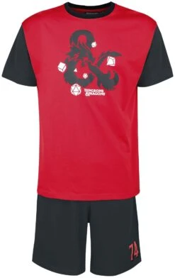 "CARPE DM" Pyjama Zwart-rood Van Dungeons And Dragons