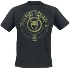 "Loki - Ticking" T-shirt Zwart Van Loki