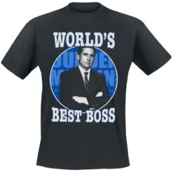 "The Office World’s Best Boss" T-shirt Zwart