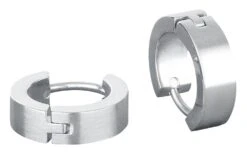 "Stainless Steel Creoles" Oorbel Zilverkleurig Van EtNox